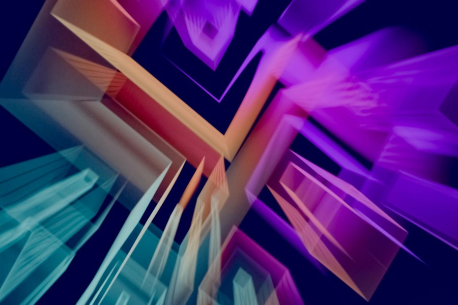 Stylized colorful illustration for an unannounced interactive venture